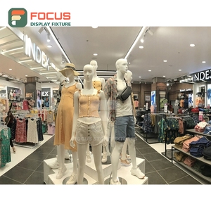 New Design Store Interior Brushed Stainless Steel Display Counter Commercial Interior Design Apparel Store - Product Image 2