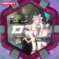 Marwey Nouvelle Machine de Danse d'Arcade de Luxe à Monnayeur pour Divertissement Intérieur, Jeu de Rythme et de Vitesse avec Musique