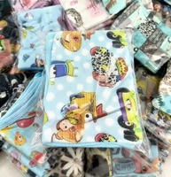 Bavoir bébé ajustable en bambou tricoté à motif de dessin animé, écologique, avec logo personnalisé |   Bavoir Européen pour Bébé, Alimentation et Dentition
