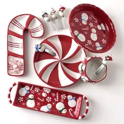 ホリデーユニークギフトディナーパーティークリスマスをテーマにしたパーティーコレクションクリスマス食器食器セット