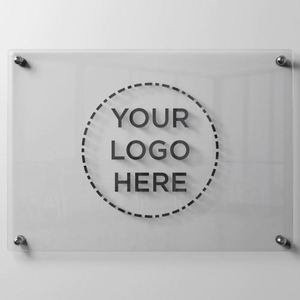 Full Color Printed Custom Clear Durable Sheet Board Acrylic <b>Wall</b> Mounted Sign Plate for Guide - Product Image 1