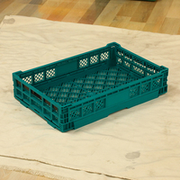 Agriculture 600*400*180mm Caisse pliable réutilisable Boîtes d'expédition personnalisées Caisse pliable en plastique pour fruits et légumes