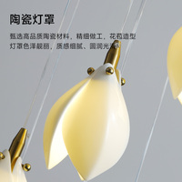 Lustre moderne de luxe en céramique en spirale pour escalier, suspension LED longue, lampe suspendue pour la décoration intérieure