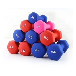 Offre Spéciale Multi Couleur Fitness Haltérophilie Hexagonal Lady <span class=keywords><strong>Petit</strong></span> Néoprène Haltères 0.5kg 1kg-10kg - Product Image 2