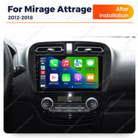 Autoradio MEKEDE 4 cœurs 2+32 Go Android Auto, écran tactile IPS multimédia, FM, CarPlay pour Mitsubishi Mirage Attrage 2012-2018