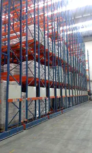 Warehouse Pallet Storage Electric Movable Racking Shelving System
