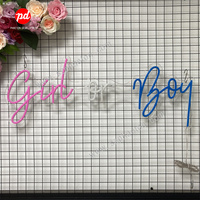 C'est un garçon ou une fille signe lumineux acrylique Led néon rgb lumières coloré enseigne au néon pour herbe mur toile de fond enseigne au néon