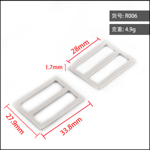 Sliding Buckle Zinc Alloy Metal D-ring Buckle For Bags Backpacks <b>Webbing</b> Wear-resistant Durable Hardware Accessories - Product Image 4