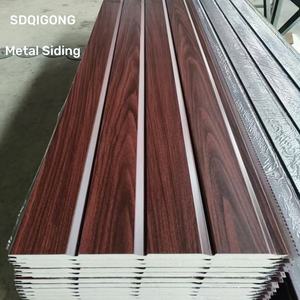 Pannelli di <span class=keywords><strong>pareti</strong></span> isolanti strutturali in acciaio EPS Core rivestimento in <span class=keywords><strong>poliuretano</strong></span> parete esterna isolante pannello Sandwich in metallo parete esterna - Product Image 2