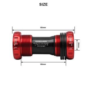 RIDERACE <span class=keywords><strong>Eje</strong></span> Central Roscado para Bicicleta <span class=keywords><strong>Eje</strong></span> de <span class=keywords><strong>Pedalier</strong></span> para Bici de Carretera <span class=keywords><strong>Eje</strong></span> Hueco de Presión Roscado para <span class=keywords><strong>Shimano</strong></span> <span class=keywords><strong>DEORE</strong></span> XT SLX SAINT - Product Image 6