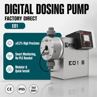 Pompe doseuse numérique BLDC 90L/H 10Bar PVC IP65 RS485 Modbus 4-20mA pour électrolyseur d'hydrogène vert, chaudière RO, OEM