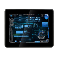Moniteur tactile industriel embarqué robuste, panneau frontal étanche, écran tactile pour HMI d'usine et borne de libre-service