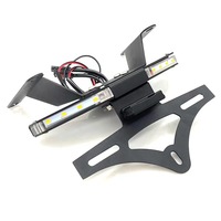 Adecuado para la modificación de motocicleta CB650R CBR650R con soporte de placa de matrícula de señal de giro y accesorios de soporte de placa corta