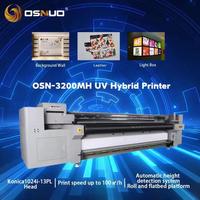 Mesin cetak Format lebar KT papan PVC Film lembut lateks kulit 1.8m 3.2m Printer UV hibrida