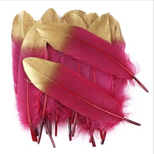 Plumas de Ganso Nagorie Doradas y Plateadas de Alta Calidad, 15-20CM, para Decoración de Sombreros y Pendientes, <span class=keywords><strong>Precio</strong></span> de Fábrica - Product Image 2