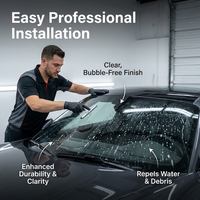 Película Protectora Transparente para Parabrisas de TPU de Alta Claridad, Protección Anti-Reflejos y Anti-UV para Vidrio Automotriz con Muestra Gratis