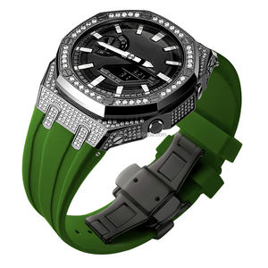 Boîtier de montre complet en acier inoxydable avec diamants en zircon et kit de remplacement de bracelet pour <span class=keywords><strong>G</strong></span> <span class=keywords><strong>Shock</strong></span> Ga 2100 - Product Image 6