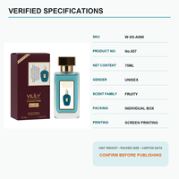 Vente en gros de parfum fruité unisexe 75 ml, spray pour femmes et hommes, orange, bergamote, citron, ambre, musc, vanille, emballé dans une boîte, logo personnalisé, impression à l'écran