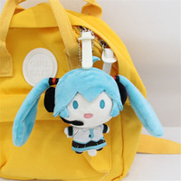 Vente en gros de poupées en peluche Miku de 10 à 16 cm, porte-clés, jouets en peluche