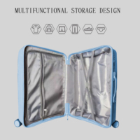 Maleta rígida de gran capacidad personalizada al por mayor, juego de equipaje de PP, Maleta dura de 4 ruedas dobles para maleta de viaje de larga distancia