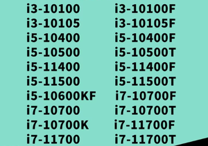 CPU I3 I5 I7 para Ordenador de Escritorio 10100 10100F 10400 10400F 11400 11400F 10500 11700 10700F K T en Stock - Product Image 2