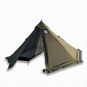 Carpa Tipi Oxford en Oferta, para 4~6 Personas, 4 Estaciones, Una Habitación, Impermeable y Resistente al Viento, para Campamento Familiar, Caza y Pesca - Product Image 1