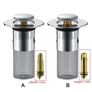 Kitchen Drain Strainer Stopper Bath <b>Plug</b> Core Basin Drain Filter Hair Catcher <b>Universal</b> - Product Image 6