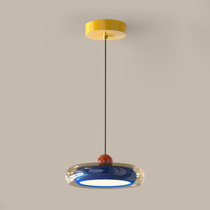 Lampada da soffitto moderna Memphis, lampada colorata in stile crema per camera da letto, simpatico apparecchio di illuminazione per cameretta dei bambini e studio - Product Image 5