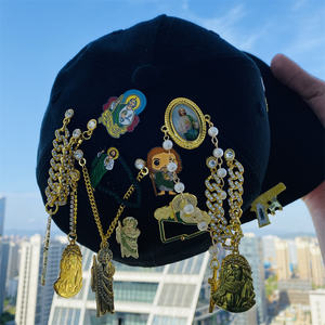 Diskon besar-besaran topi Trucker liontin rantai Yesus Mary kustom topi Pin rantai jimat kustom untuk topi Trucker rantai Pin Enamel - Product Image 5
