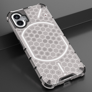 Coque de téléphone transparente en nid d'abeille pour <span class=keywords><strong>rien</strong></span> téléphone 2 1 Housse de protection anti-chute simple et durable pour <span class=keywords><strong>rien</strong></span> téléphone 1 - Product Image 4