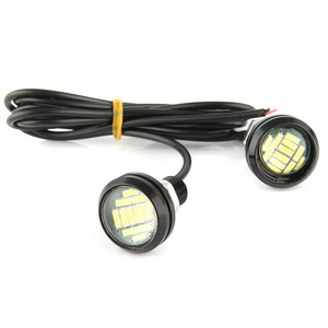 Luz Diurna para Auto Eagle Eye de 23mm, 4014 12SMD, Blanca + Amarilla, Doble Color, Luz de Señal de Giro y Reversa - Product Image 5