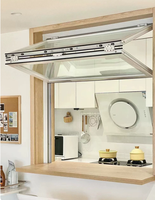 Fenêtres pliantes modernes en alliage d'aluminium avec design pliant supérieur et inférieur, couleur personnalisable