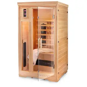 Beliebte Produkte 2 Personen tragbare Infrarot-Sauna Halbgörper-Hemlock-Innenraum-Sauna