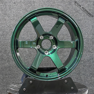 Cerchi Volk Racing TE37 Saga S Plus Diamond Black Green Forged Nuovi /112/120/114 17x9 18x9 5x38 18x11 per BRZ GR86 FK8 <span class=keywords><strong>S2000</strong></span> - Product Image 3