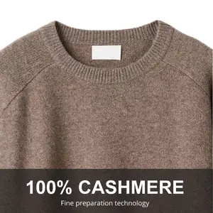 Custom 100% Pure Cashmere Women's Sweater Pullover Anti-Wrinkle Cashmere Sweater Women O Neck Cashmere Sweater