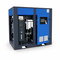 Compresseur d'air rotatif industriel à vis AS-100HB 75KW 100HP à entraînement direct, vitesse fixe, 8-10 bars, 380V, IP54 pour centrale à ciment