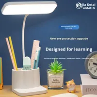 Lampe de lecture de bureau moderne, protection des yeux, réglable, commande tactile, lumière à intensité variable, porte-stylo pour chambre à coucher, salle d'étude, fonctionne sur batterie