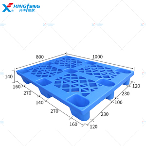 Spazio seminterrato leggero HDPE 9 piedi Euro <span class=keywords><strong>Pallet</strong></span> in plastica industriale <span class=keywords><strong>dimensioni</strong></span> 1000*800*140mm - Product Image 1