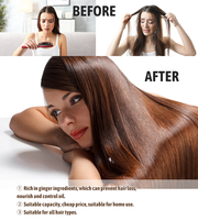 Set de Cuidado Capilar Hidratante y Humectante de Jengibre de Marca Privada, Set Diario de Champú y Acondicionador para el Cabello