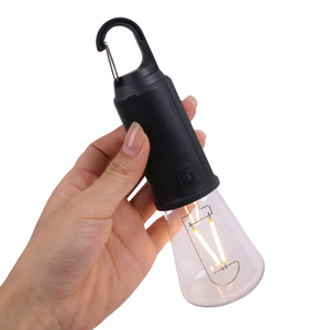 Có thể sạc lại Plug-in ngoài trời không thấm nước đường phố đèn lều sân năng lượng mặt trời ánh sáng đôi vonfram dẫn bóng đèn nguồn ánh sáng cho cắm trại - Product Image 4