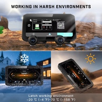 Caméra de moto AHD 2K étanche IP67 6,25 pouces avec enregistrement en boucle, Wifi, GPS, Carplay, Auto, DVR, TPMS, BSD