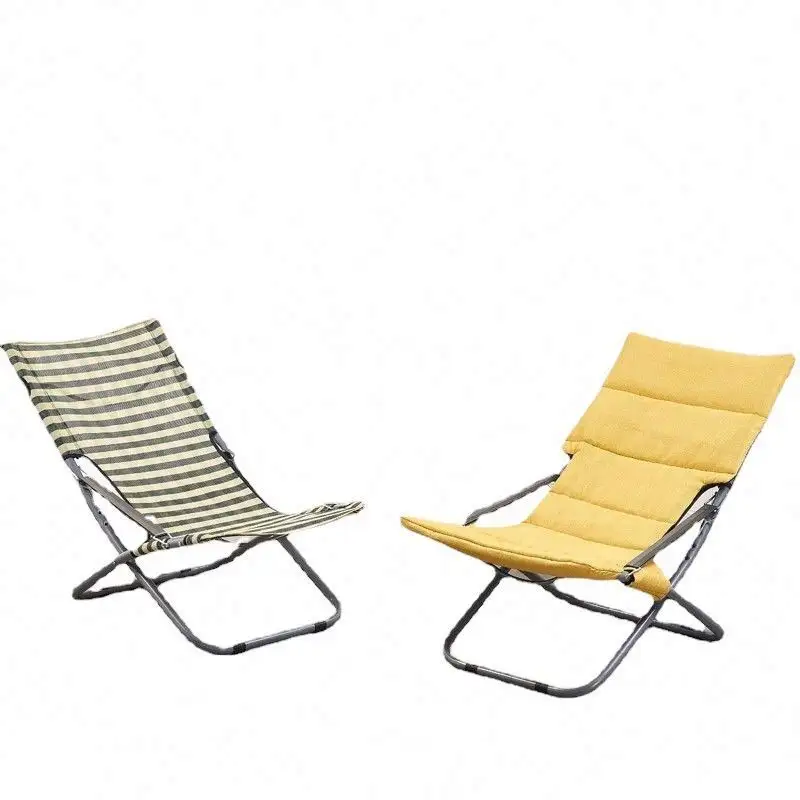 Outdoor Summer Cooling Style Three Adjustable Leisure Beach Chair Lunch Break Office Small Folding Recliner