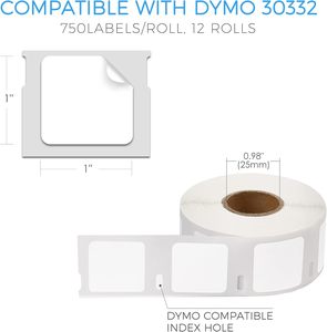 Tương thích nhiệt nhãn a30332 (1 "x 1") vuông đa năng nhãn với Dymo labelwriter 450/4XL & Zebra Máy tính để bàn máy in - Product Image 3