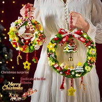 Guirlande de Noël en chenille lumineuse, ornement suspendu, décoration de sapin de Noël DIY