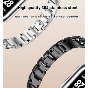 Correa de Acero Inoxidable Miband 10 9 8 para <span class=keywords><strong>Xiaomi</strong></span> Smart <span class=keywords><strong>Band</strong></span> 10, Correa de <span class=keywords><strong>Malla</strong></span> Milanesa para <span class=keywords><strong>Xiaomi</strong></span> <span class=keywords><strong>Mi</strong></span> <span class=keywords><strong>Band</strong></span> 9 8 - Product Image 2