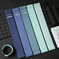 Mini bandes de résistance en latex épais pour le yoga et le fitness, logo personnalisé imprimé, ensemble de résistance pour les jambes et l'entraînement à domicile