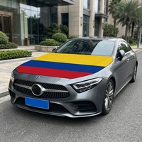 Housse de capot de voiture personnalisée Colombie, drapeau lavable en spandex pour SUV et camion, bannière de capot moteur 130x150cm, décoration automobile pour festival latino-américain