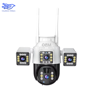 V360pro ngoài trời năng lượng mặt trời kích hoạt không thấm nước <span class=keywords><strong>IP</strong></span> <span class=keywords><strong>Camera</strong></span> <span class=keywords><strong>4</strong></span> ống kính 3 màn hình 3MP điều khiển từ xa đầy đủ màu sắc phát hiện tầm nhìn ban đêm - Product Image 1