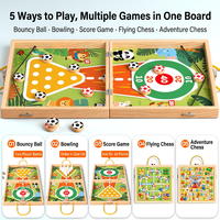 Jeu d'échecs rebondissant en bois, jeu de table interactif pour la famille, pour jouer entre parents et enfants