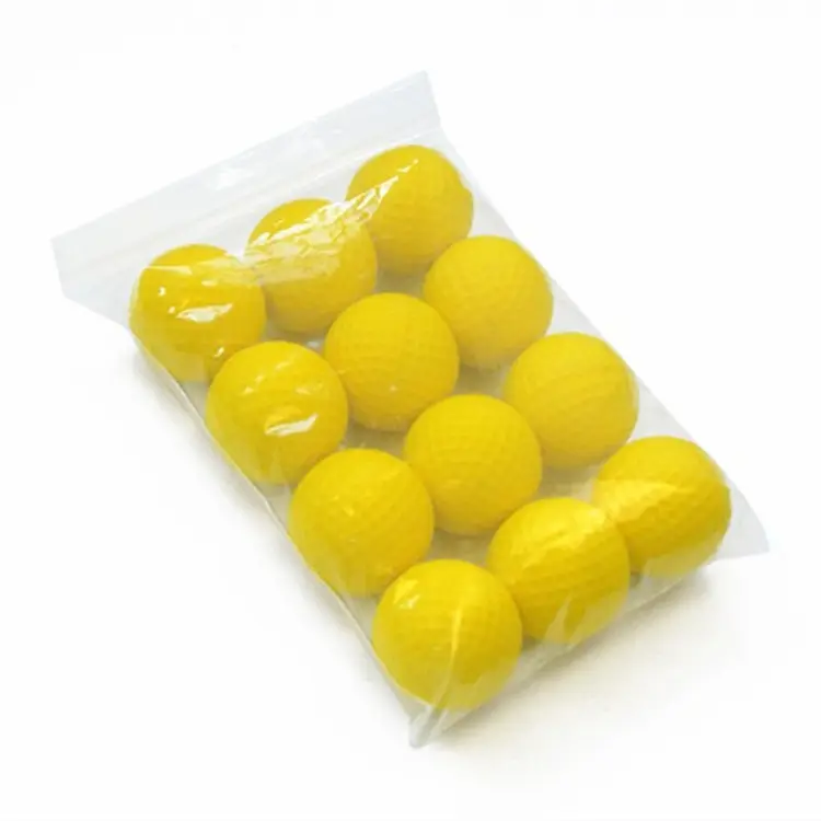 Hot Selling Soft Blank Pu Foam Golfbal Hoge Kwaliteit 12 Pack Training Golf Stress Ballen